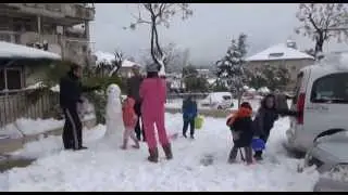 Jerusal&eacute;n. Preparados para la guerra, no para la nieve