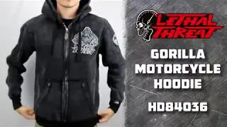 Lethal Threat \Gorilla Motorcycle Hoodie
