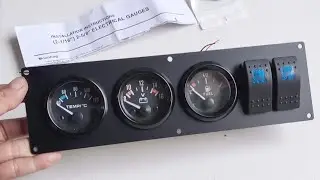 dashboard gauge indikator mobil 12v 24v water temp volt meter ampere meter