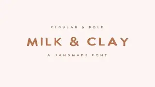 MILK & CLAY | handwritten sans serif Font Free Download