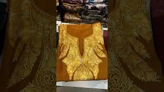 kashmiri Aari work pure wool Faren latest design DM for order or what's no.8082130745.#aaribusiness