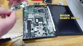 HP Elitebook 8570w replacement graphics card, замена видеокарты FirePro M4000/NVIDIA 1000M