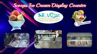 Scoops Ice Cream Display Counter