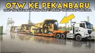 CONVOY Muat Dump Truck Tambang Caterpillar Beratnya Sampe 80 TON❗❗❗