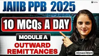 JAIIB Free Online MCQ Classes 2025 | JAIIB PPB Outward Remittances Important MCQ Practice