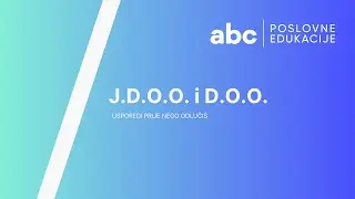 JDOO ili DOO  usporedi prije nego odluči&scaron;