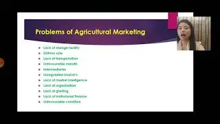 PROBLEMS IN AGRICULTURE MARKETING IN INDIA