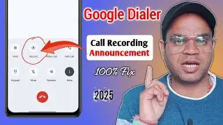 Call Recording Announcement Problem in Google Dialer | Call recording Announcement Solution
