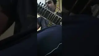 shehzad hussain sitar short alaap  practice