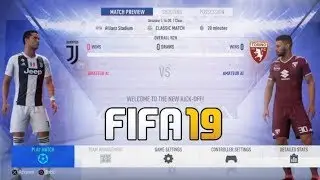 Juventus FC Vs Torino FC ,Italian Serie A II FIFA 19 II PS4 Gameplay