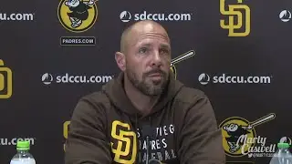 Jayce Tingler discussed the Padres decision to fire pitching coach Larry Rothschild