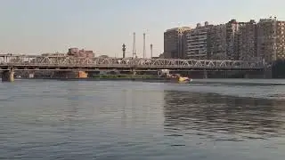 Banha bridge for cars. Nile River