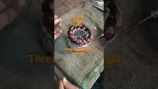 Three Phase Motor Stator winding#shorts #easy #tips #tricks