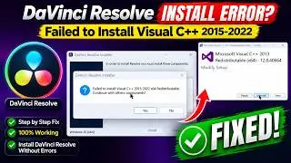 DaVinci Resolve Failed to Install Visual C++ 2015-2022 x64 Redistributable [FIX]