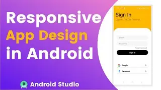 Responsive Login App Design Hindi | Login App Design in Android | Login Design in Android Studio