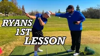 RYAN's First Golf Lesson (Rebuilding the Swing) w/ PGA Pro Mark Toscano
