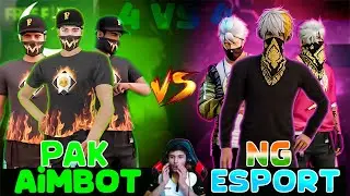 NOMI FF Vs NG Squad🥶 4V4 Against Nonstop Gaming free fire | Pak Vs Ind
