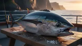 The Amazing Skills of Tuna Fish Cutters at Jembatan Puri Fish Market