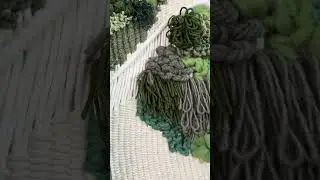 Amazon&iacute;a. Tapiz decorativo macram&eacute; con t&eacute;cnica telar. Inland Deco