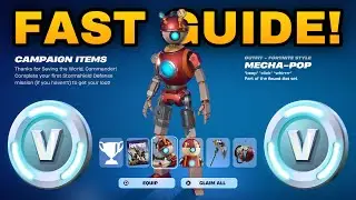 How To COMPLETE ALL MECHA POP QUESTS CHALLENGES in Fortnite! (Quests Pack Guide)