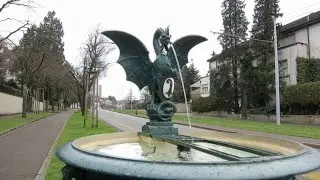 Basler Basiliskenbrunnen von Wilhelm Bubeck (Dialektfassung)