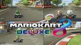 Mario Kart 8 Deluxe - 3 Player Local Grand Prix - Nintendo Switch Gameplay