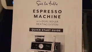 Sur la table espresso maker with dual boiler heating --- questionable quality ?!
