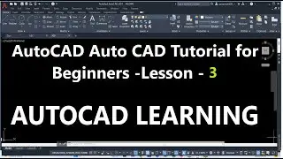 AutoCAD Tutorial for Beginners | Lesson - 3