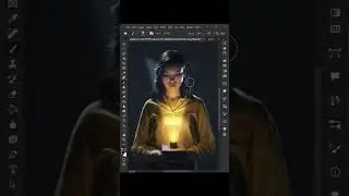 create a dramatic effect in Photoshop, light effect tutorial in one minute