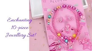 10-Piece Children's Jewelry Set with Hair Accessories - Perfect Gift for Girls!