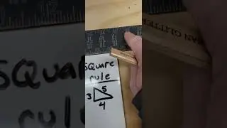 Framing Square,Using the Essex board measure scale for the 345 rule for right triangles.#framinglife