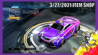*Rare* Titanium White Tygris: Silencer Decal! | Rocket League Item Shop (27/3/2021)
