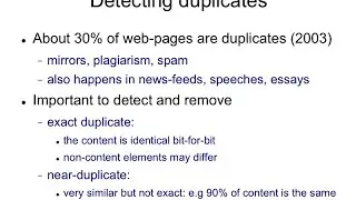 LSH.1 Exact duplicates and near-duplicates