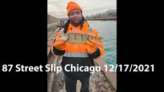 FISHING PERCH CHICAGO 12 17 2021  HOW TO CATCH PERCH IN CHICAGO AT 87TH STREET AND LAKESHORE DRIVE