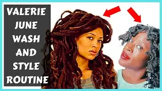 VALERIE JUNE LOC Maintenance How To | Oil DRENCHING Prewash & Loc Knots