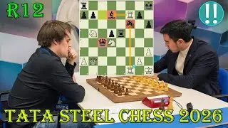 КРУПНАЯ ПОБЕДА!! Нодирбек Абдусатторов против Маттиаса Блюбаума || Tata Steel Chess 2026 - R12