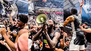 Partizan Players & Fans Celebrate 4th Win In A Row