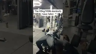 45kg/100lb db press #gym #workout #strength #youtube