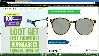(Over) Loot Get a Free Sunglass !! Coolwinks-Phonepe Offer !! 100 % Working with proof Latest loot