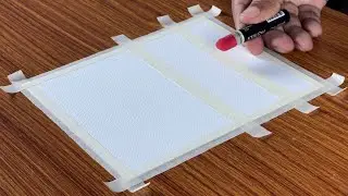 Easy Beautiful Seascape through Window / Drawing with Oil Pastels / Step by Step