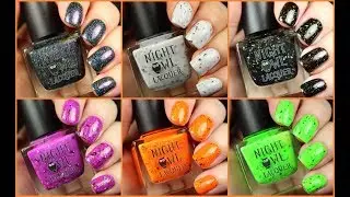 Night Owl Lacquer Haunting Night Collection | Live Application Review