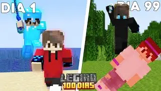 Passei 100 DIAS no Servidor MAIS CAÓTICO Do Minecraft!