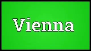 Vienna Meaning