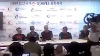 ESWC 2009 CS press interview fnatic