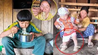 Jonson trying his first step || Bungwa & Jina enjoying noodles in shed@sanjipjinarai @Manjitamrnati
