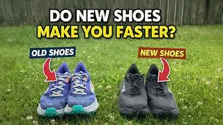 Running shoes: new vs old on the same trail