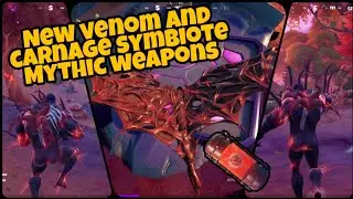 New Venom and Carnage Symbiote Mythic Weapons | FORTNITE Chapter 2 Season 8