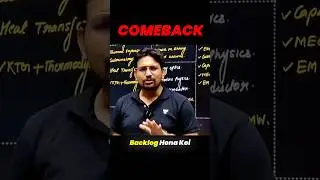 Comeback - RY Sir #jee #iit #rysir