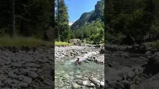 COLD BATH IN THE NATURE #italy #nature #cold #bath #icebath #volg #travel