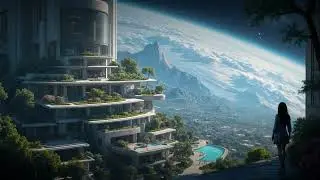 Chillwave Music  Futuristic Earth View Luxurious Space Habitat  | Inexed Synthwave